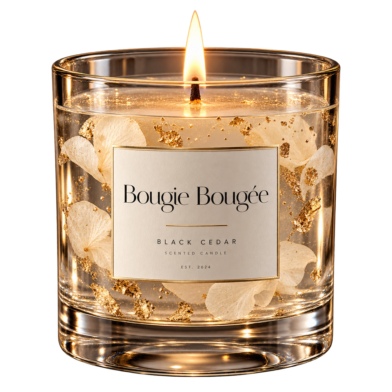 Bougie Bougée Black Cedar luxury candle
